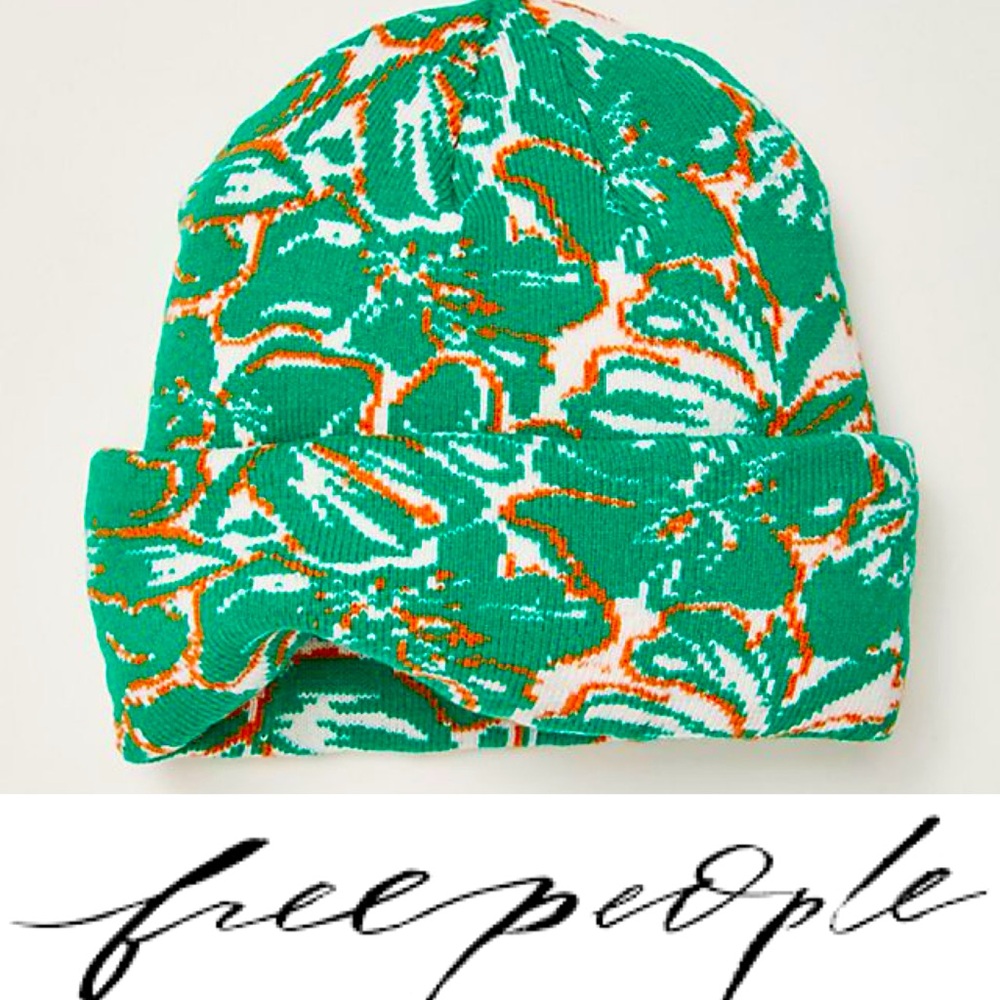 Free People MovementJumping Jacquard beanie NWT❤️